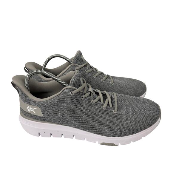 Kuru Flex Via Shoes Mens Size 12.5 M Gray White Walking Lace Up Orthopedic main image 9